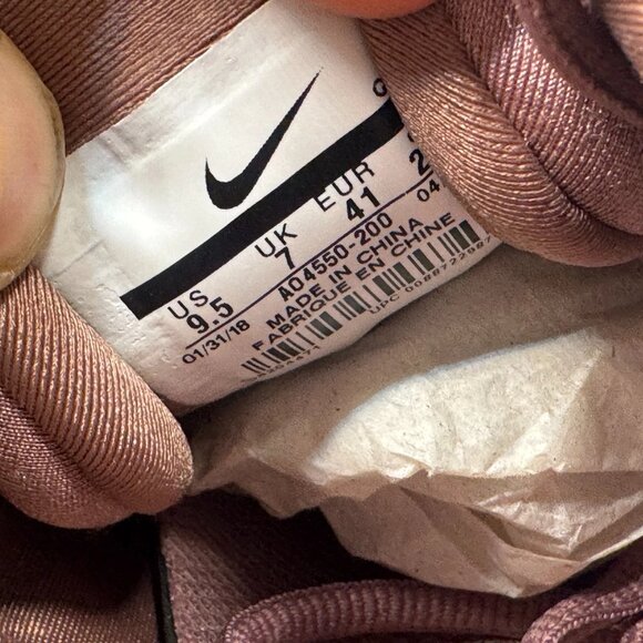 Size 9.5 Nike Air VaporMax Plus Bordeaux Smokey Mauve Womens Sneaker AO4550-200 - Picture 10 of 13